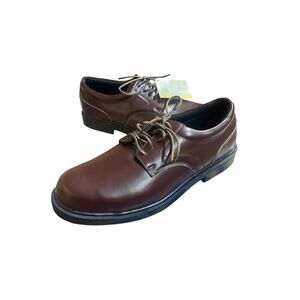 Deer Stags Men's Comfort Dress Shoes 14M Brown Lace Up S.U.R.R.O Sock NEW